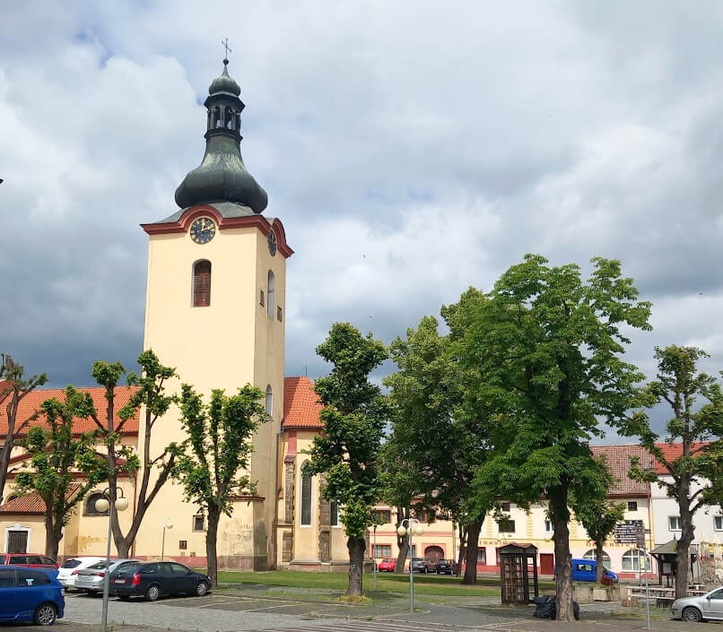 Church square in Budyně nad Ohří