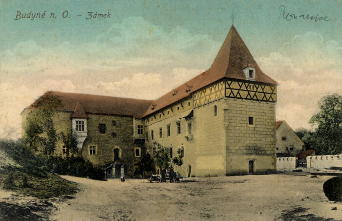 Budyně nad Ohří castle in 1908