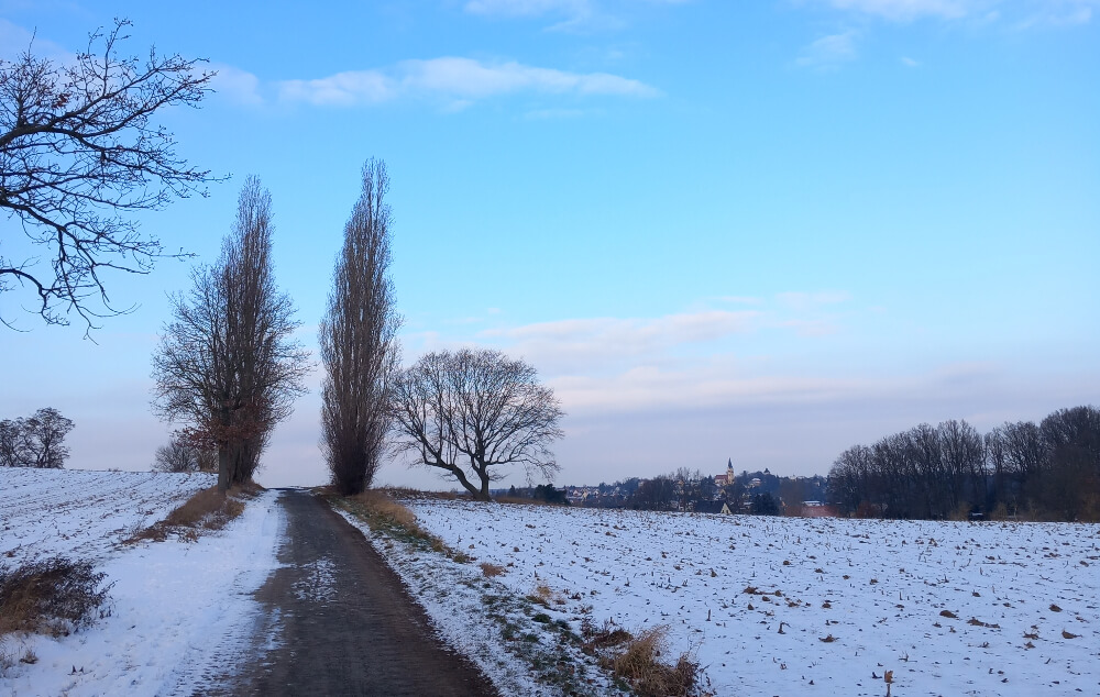 Snowy road near Grimma, used as a temporary modal image