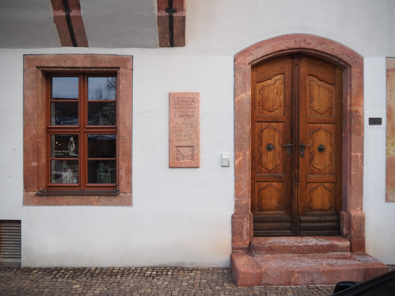 Exterior of the Seume House on Grimma market square