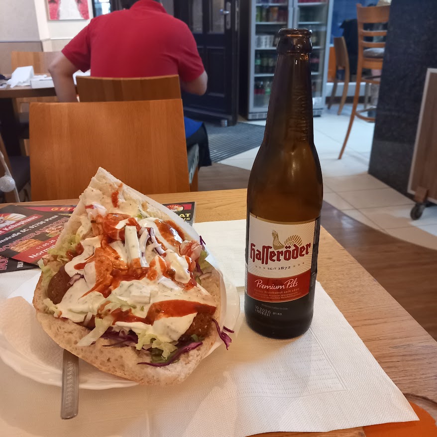 Falafel and beer in Pirna