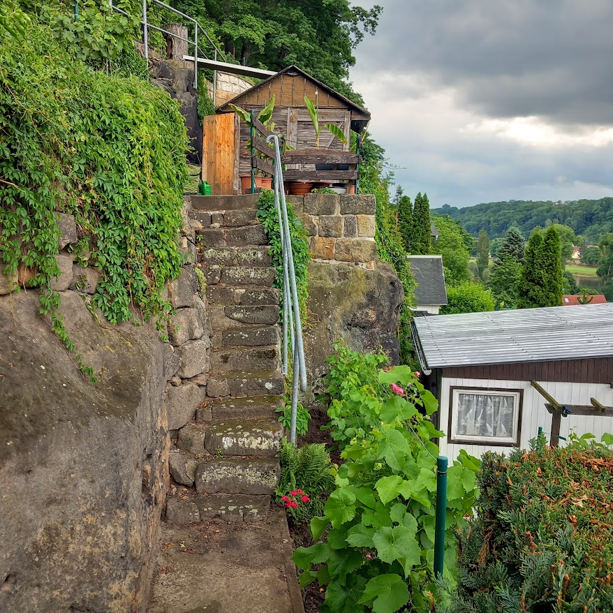 River view from the Saxon Wine Trail near Pirna