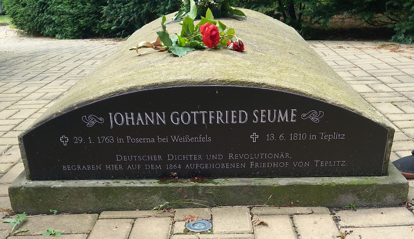 Seume's grave in Teplice